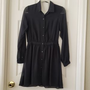 Nwt-BCBG backless, long sleeved dress-